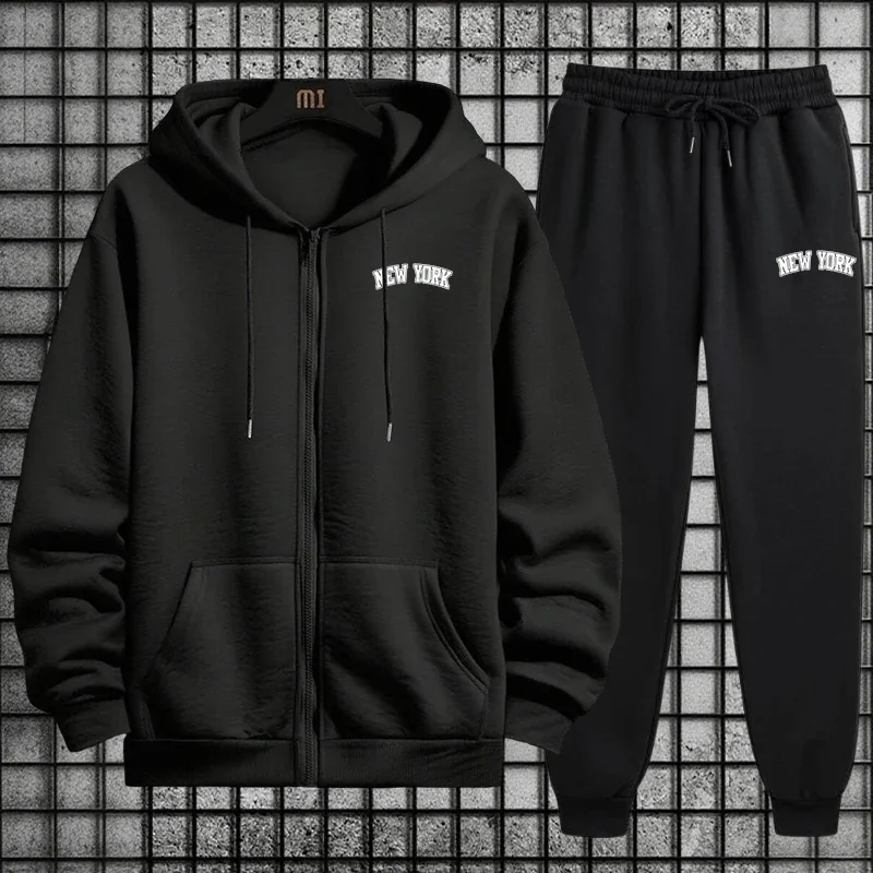 Mens Fashion Zip Up Hoodies - Męski dres wysokiej jakości, wiosna 2026,
