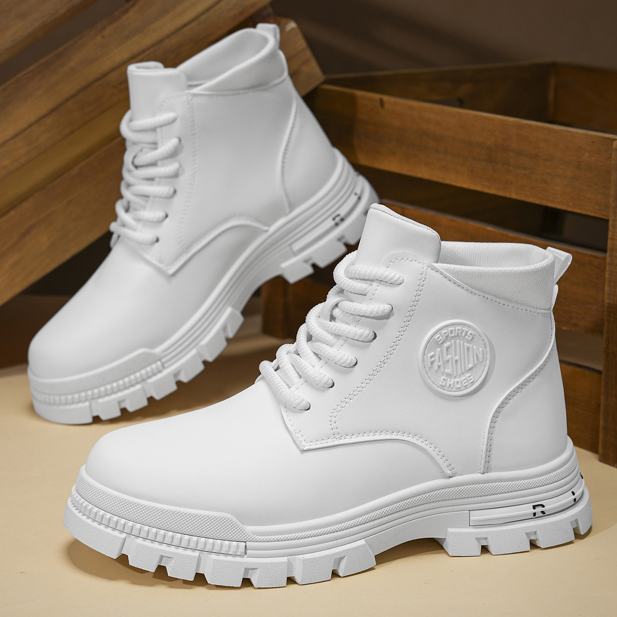 Męskie modne całoroczne białe  – Men'S Fashion News recenzja i cena