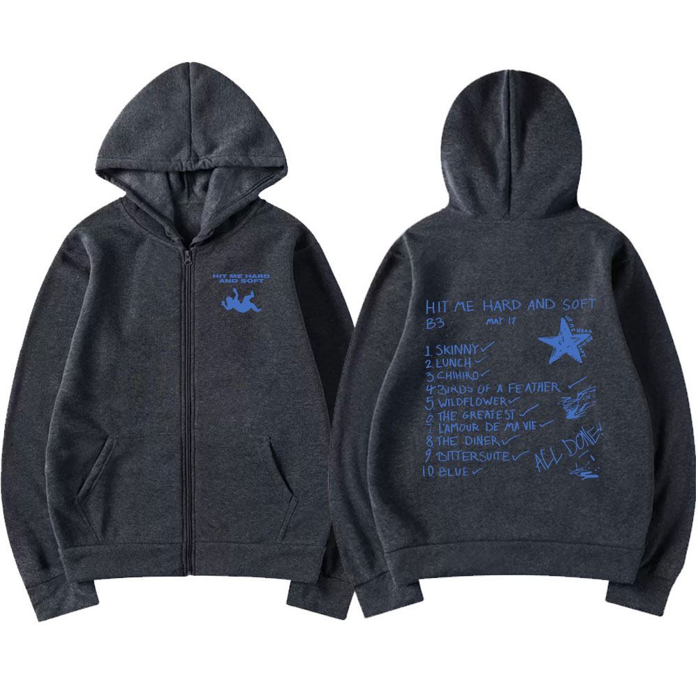 Bluzy z kapturem Hit Me Hard a – Mens Fashion Zip Up Hoodies recenzja i cena
