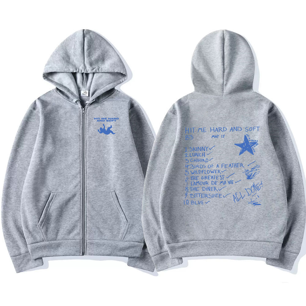 Bluzy z kapturem Hit Me Hard a – Mens Fashion Zip Up Hoodies recenzja i cena