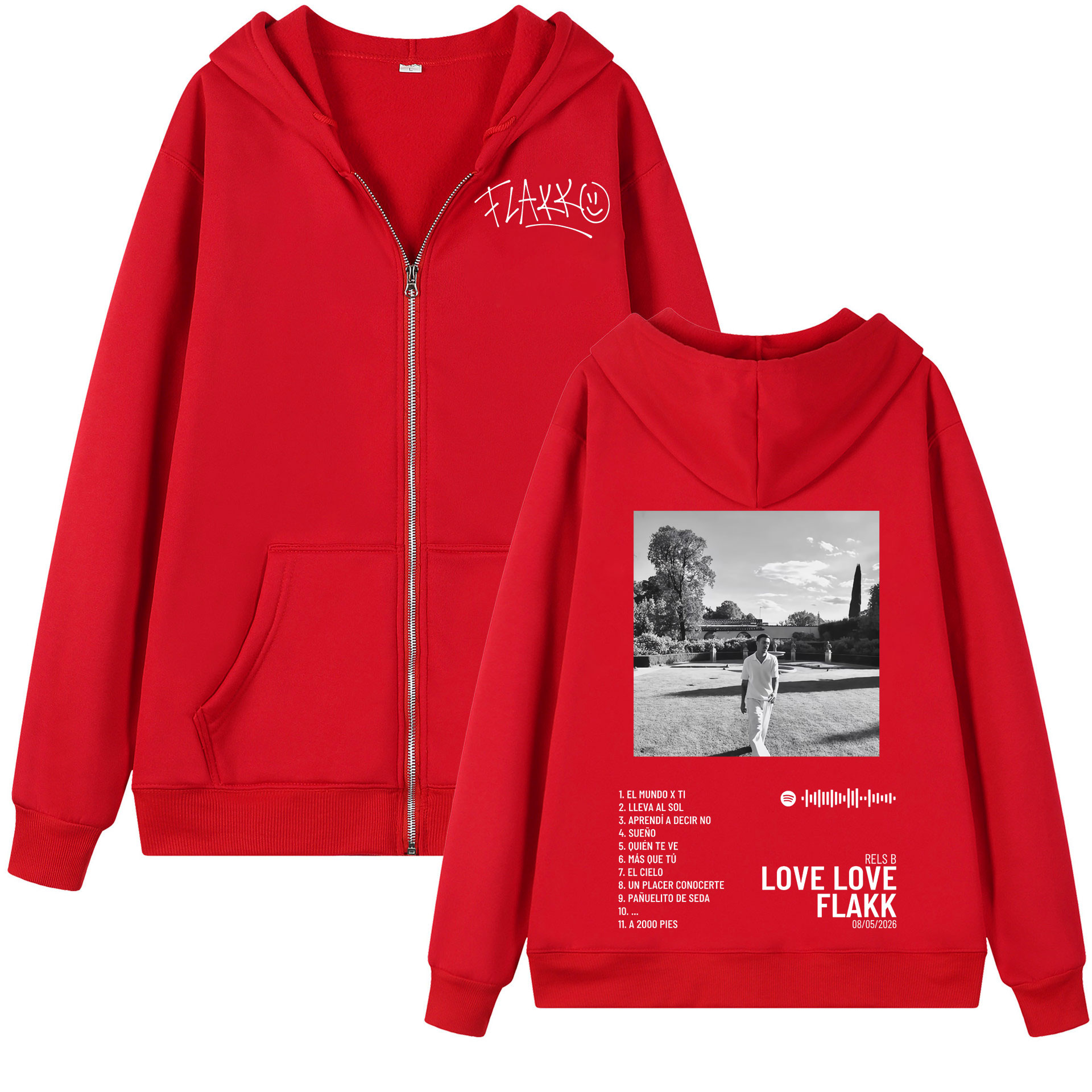 Bluza z kapturem na zamek Rapp – Mens Fashion Zip Up Hoodies recenzja i cena