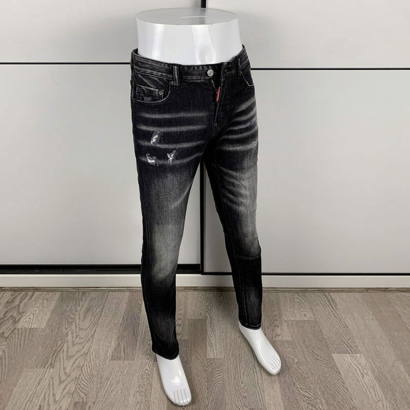 Moda uliczna Męskie obcisłe cz – Men'S Fashion Grey Jeans recenzja i cena