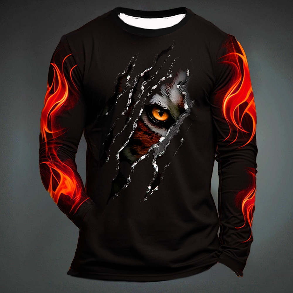 Zabawna koszulka męska z tygry – Mens Fashion Clothes recenzja i cena