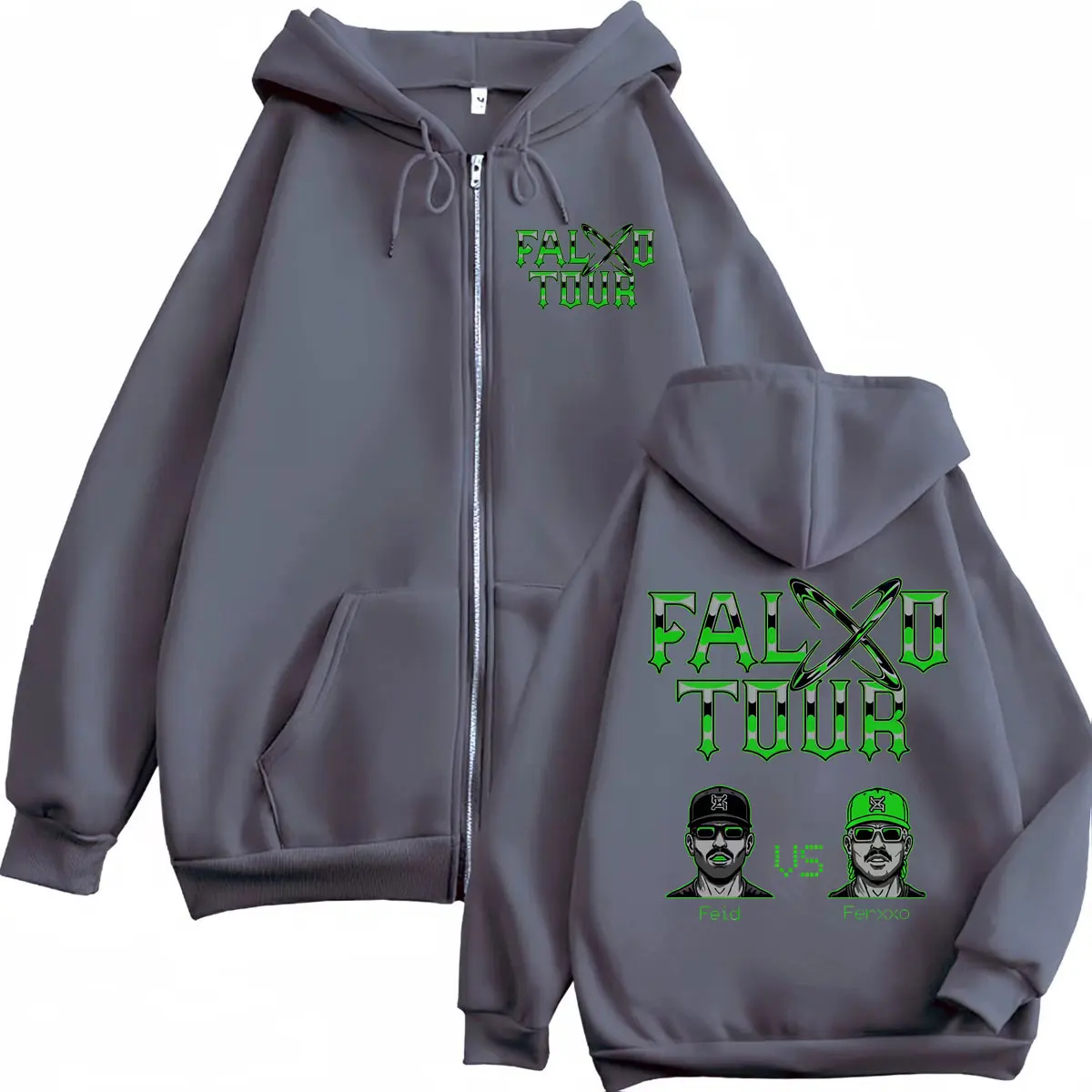 Feid Vs Ferxxo Falxxo Tour 202 – Mens Fashion Zip Up Hoodies recenzja i cena