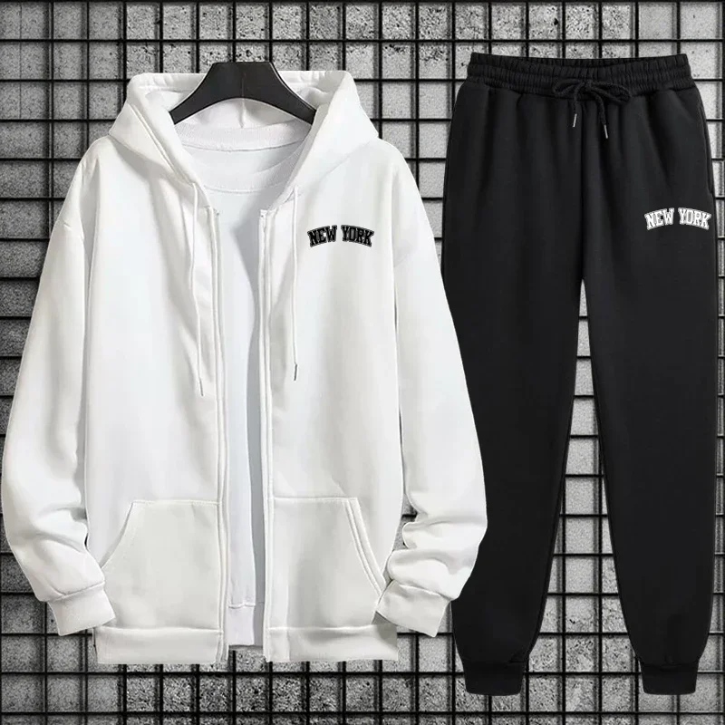 Męski dres wysokiej jakości, w – Mens Fashion Zip Up Hoodies recenzja i cena